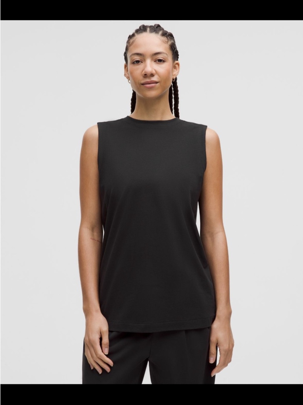 Lululemon Black Muscle-Tee Shirt